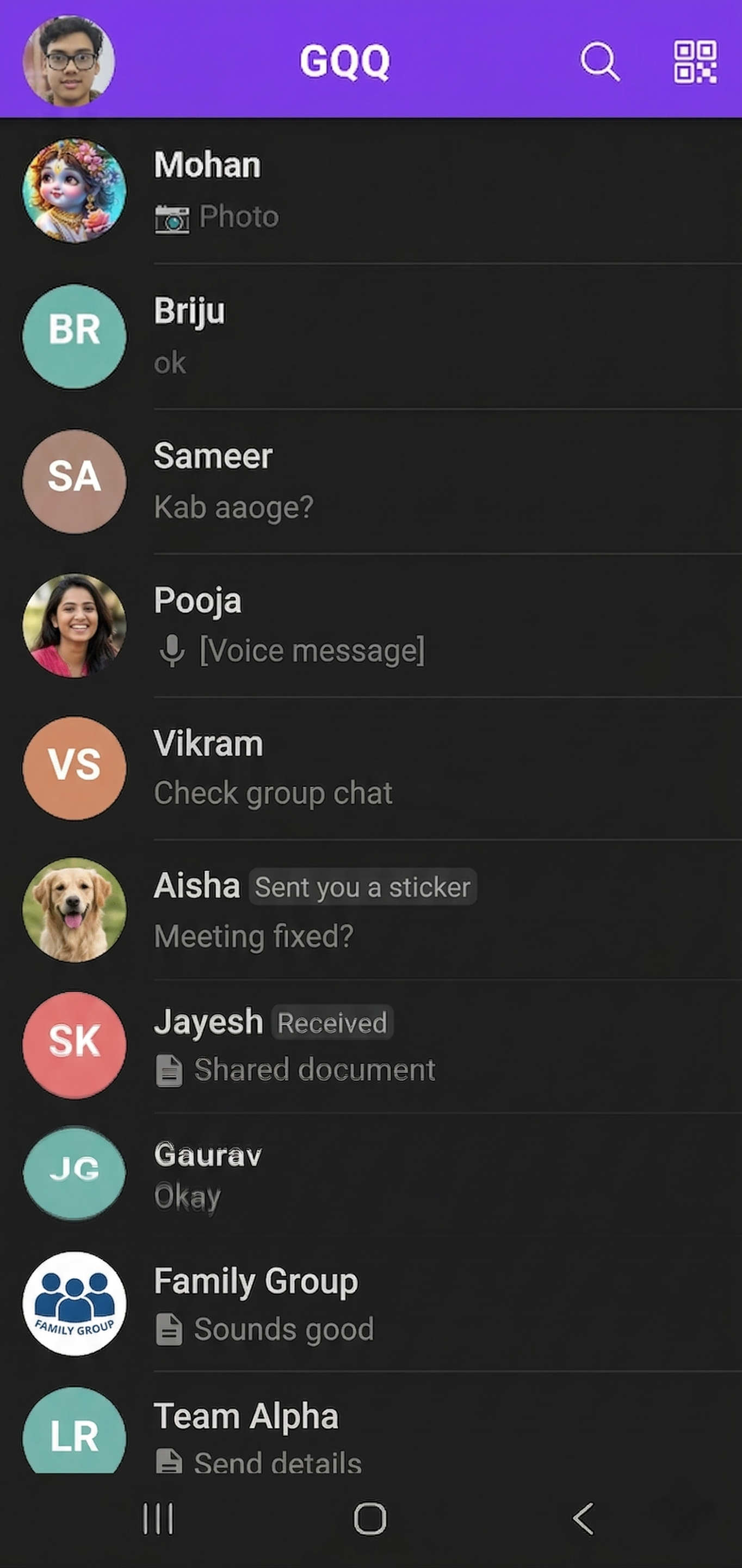 GQQ chat and reactions